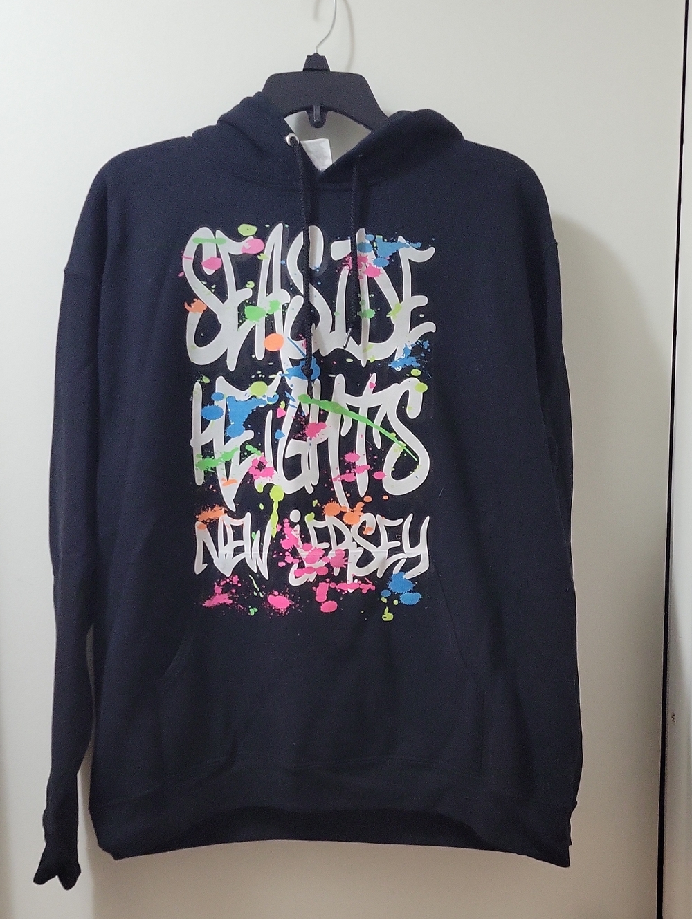 Black 'Seaside Heights New Jersey' Graphic Hoodie